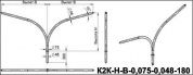 кронштейны для гранёных опор к2к-2,0-2,0-0,075-0,048-0