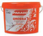 parade s90 deco декоративная штукатурка, крупное зерно, цвет белый 15 кг